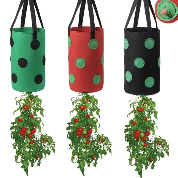 Grow Healthier Bag& Stronger Plants Heavyweight Woven Plant Pot with Handle - Indoor  Outdoor Vegetable & Fruit Grow Container