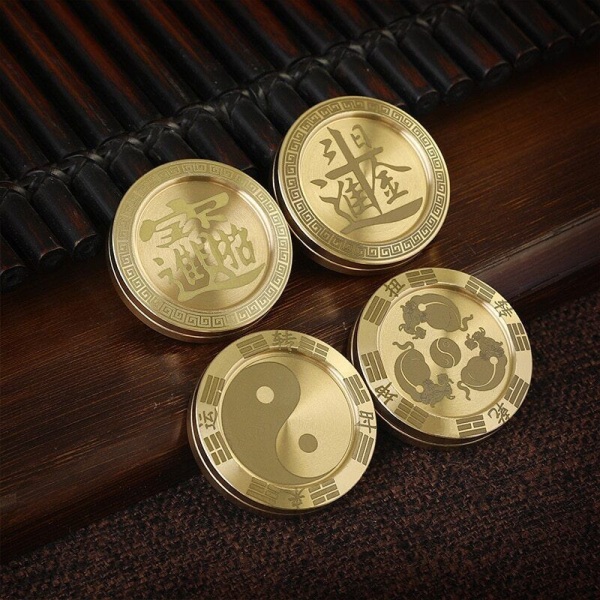 Coin EDC Hand Spinner Fingertip Fidget Slider Toys Decompression Stress Relief