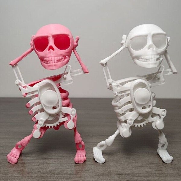 3D Mini Skull Printing Unique Funny Office Desk Toy Product Decompression Tool
