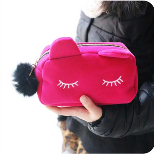 Cute Cat Pencil Case Kawaii School Supplies Canvas Pencil box for Girls Pencil Bag Kawaii Pencilcase Stationery Gift