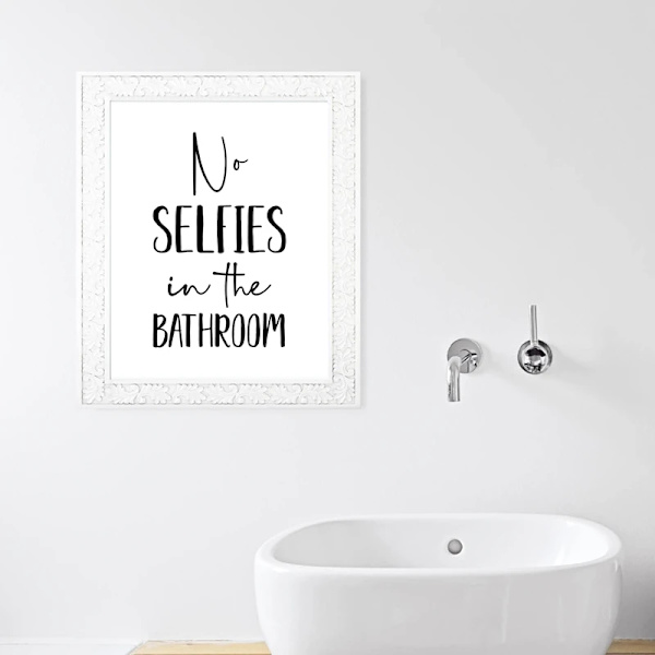 Bathroom Wall Art Decor Funny Bathroom Signs Posters and Prints Modern Minimalist Art Painting Wall Picture Toilet Decoration