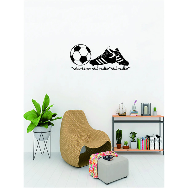 Vinyl Stickers Decals Living Room Bedroom Cartoon Art Coolest Football  Boots Football Kids Boys Sports Home Wall Decals  JZY126