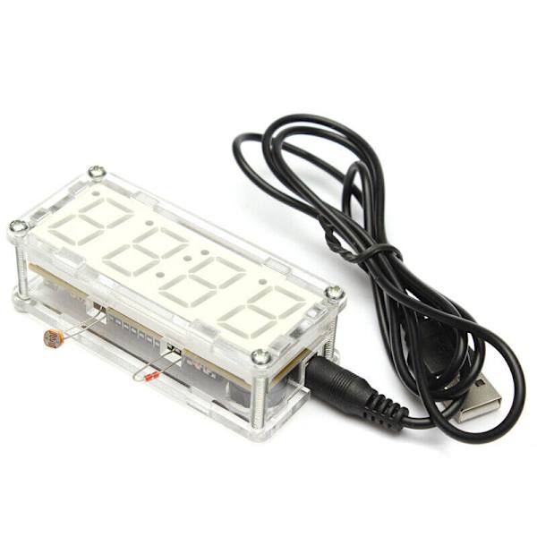 Green LED Electronic Clock Microcontrolle