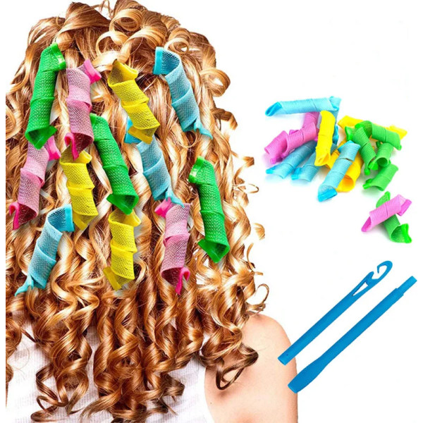18Pcs Set Magic Hair Curler Wave Formers Hair Accessories Hair Rollers DIY Hair Styling Tool for Women