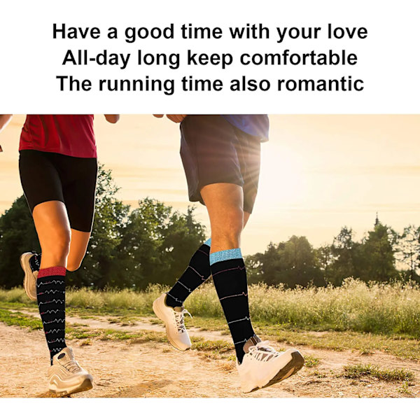 Christmas Compression Socks Women Men Christmas Gift Santa Tree Compression Stockings For Varicose Veins Woman Winter Socks