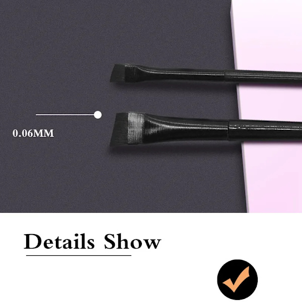 Eye Makeup Brushes Flat Eyebrow Eyeliner Brush Professional Angled Eyes Brow Pincel Maquiagem Make Up Cosmetic Tools