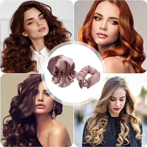 New Bun Bons Heatless Hair Rollers with Cloth Cover No Heat Hair Curlers Heatless Curls Soft Curlers Hair Styling Tools
