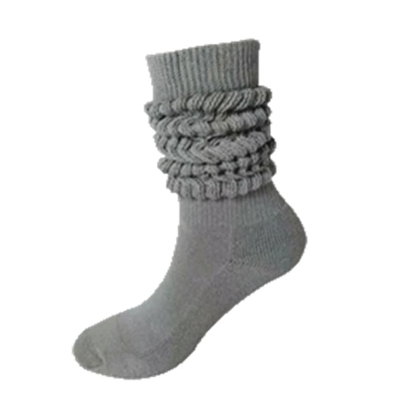 Cotton Slouch Socks Casual Winter Warm Slouch Fuzzy Sock Elastic Men Women High Boot Loose Sock Streetwear Stacked Chunky Sox