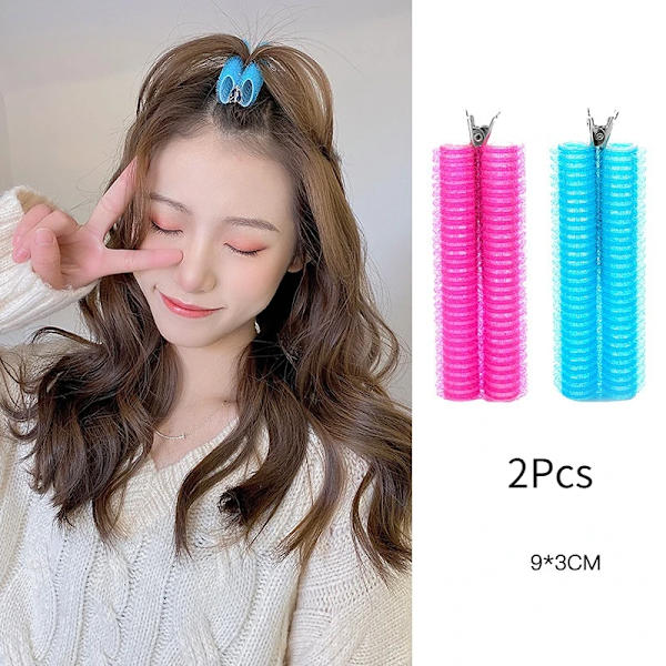 Heatless Hair Rollers Curlers Bangs Hair Root Volume Clip Fluffy Hair Clips Portable Korean Hair Accessories for Women
