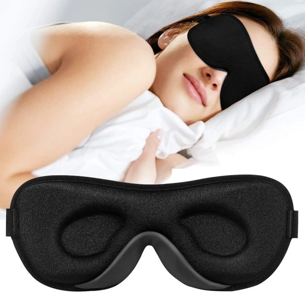 2023 Luxury Slim Eye Mask for Sleeping Blackout Sleep Mask for Women Men, Night Sleeping Mask for Side Sleepers