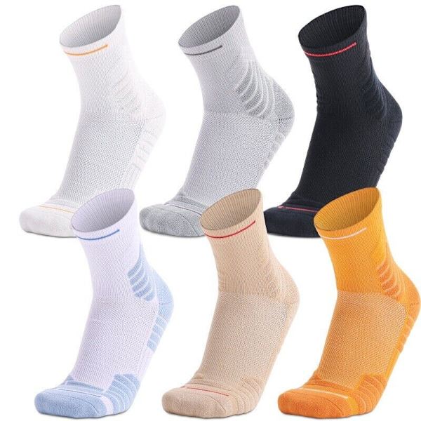 ZONBAILON Athletic Non-slip Socks Training Crew Socks for Basketball Mid Calf
