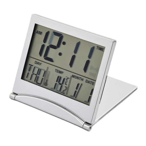 Digital Clock Accessory Alarm Desktop Display Folding Temperature Travel