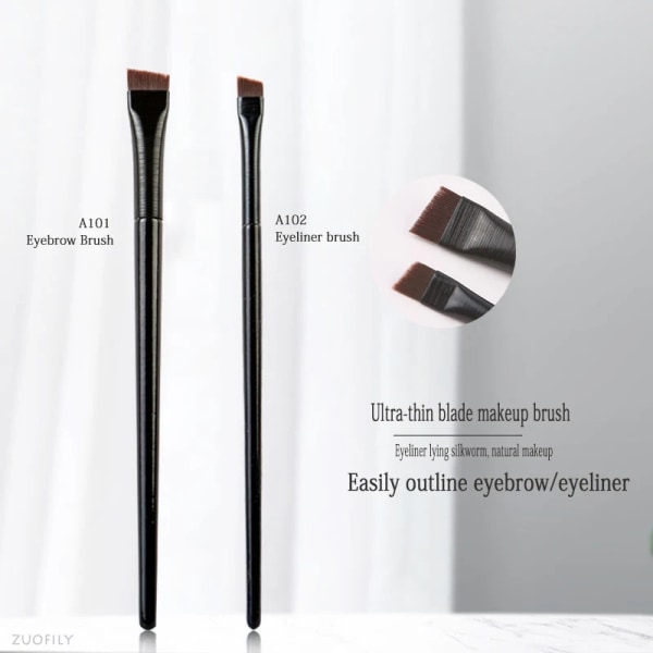 Thin Eyeliner Makeup Brush Set Fine Liner Brushes Professional Angled A101 Eyebrow Brush High Quality Brow Contour Makeup Tool