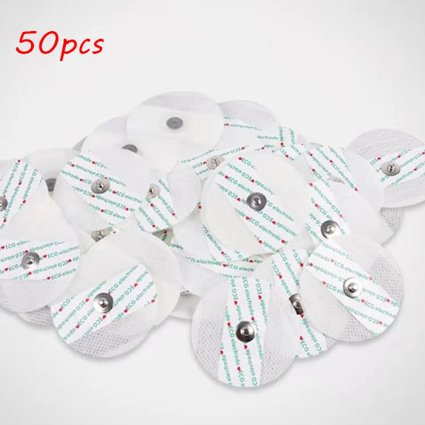 50pcs /100pcs ECG Electrodes Medical Electrode Patch ECG Machine ECG Monitor Patch EKG Accessories Non-woven