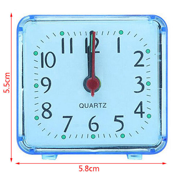 Cute Student Alarm Clock Square Bedside Compact Clock Desktop Decor Clodn u