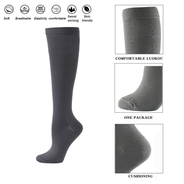 New Unisex Compression best Support Socks Knee Hight Men's Women's