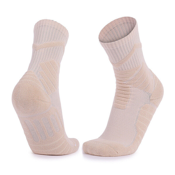 Men's Sports Crew Socks Cushioned Basketball Thick Outdoor Socks