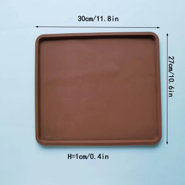 Perimeter Hemmed Silicone Mat Heat Resistant Sheet Waterproof Pad Kitchen Counter Protector Craft Mats Nonslip Table Placemat