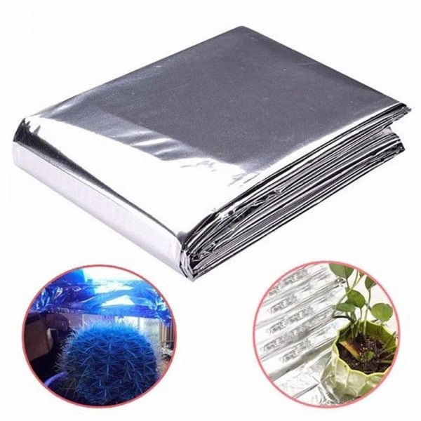 Silver Plant Hydroponic Highly Reflective Mylar Film Grow Light Greenhouse Reflectance Coating Plant Covers Accessories