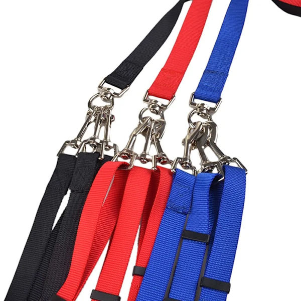 Pet Dog Leash Nylon Rope 3 in 1 Triple Three Heads Dogs Leash 3 Ways