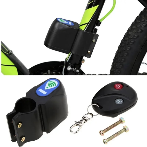 Remote Control Antitheft Bicycle Bike Alarm Alerter Super Loud Rainproof Burglar Alarm Lock With Remote Control