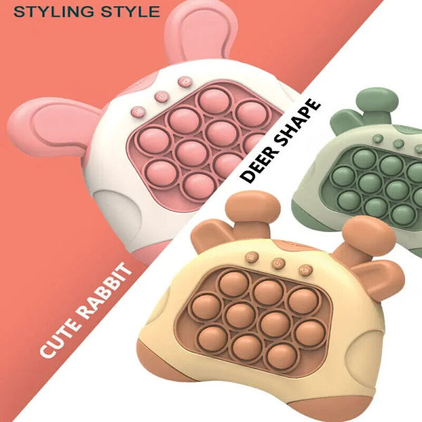 Pop Quick Push Bubbles Game Console Squeeze Decompression for Kids Boys andGirls