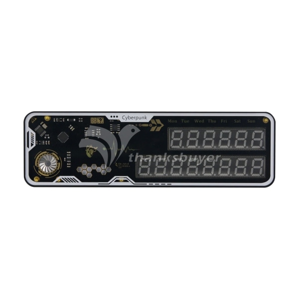 RGB Nixie Tube Clock LED Clock Support Day Timing Countdown + Power Cyberpunk