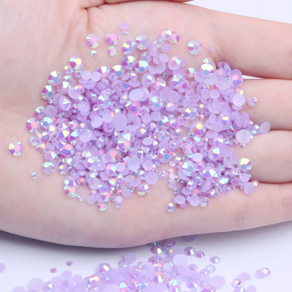 Nail Rhinestones 1000pcs 2mm Resin Rhinestones Flatback Round Glue On Non Hotfix Stones Appliques For Craft DIY Nail Art