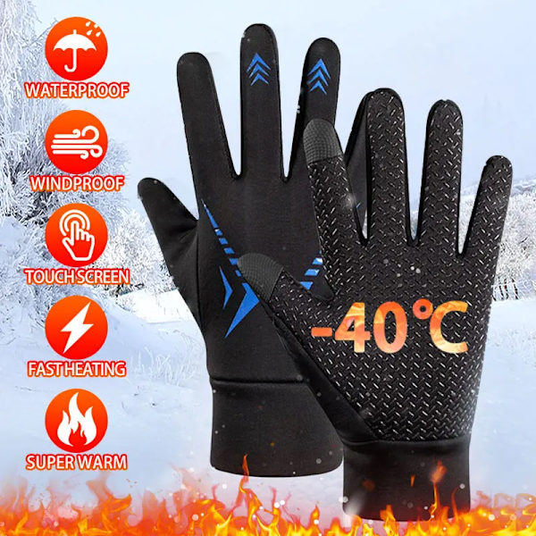 Winter Gloves for Men Women Warm Tactical Gloves Touchscreen Waterproof Hiking Skiing Fishing Cycling Snowboard Non-slip Gloves