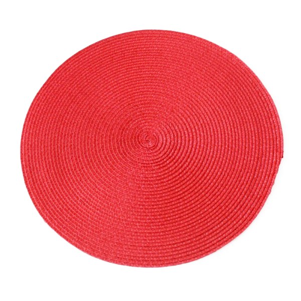 38cm Round Big Woven Nordic Style Non-slip Kitchen Placemat Coaster Insulation Pad Dish Coffee Cup Table Mat Home Decor 2022