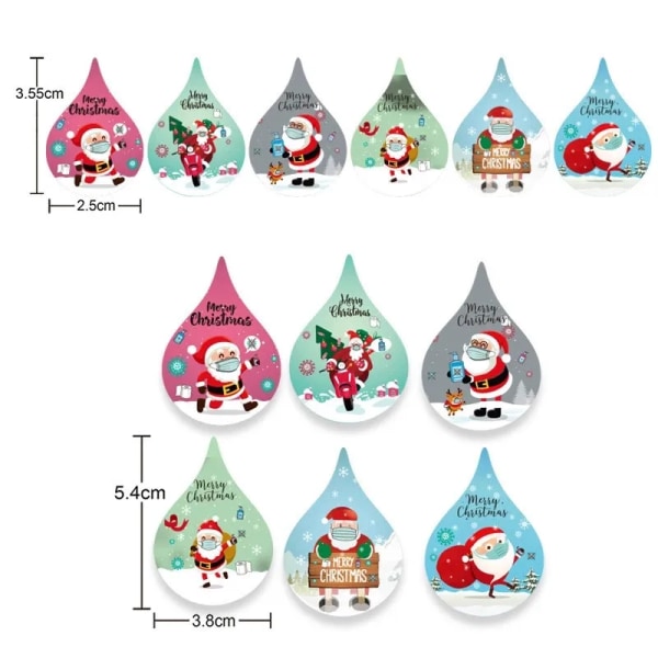 New Merry Christmas Holiday Decoration Santa Sticker Sticker Party Gift Baking Seal Sticker Invitation Letter Envelope Sticker