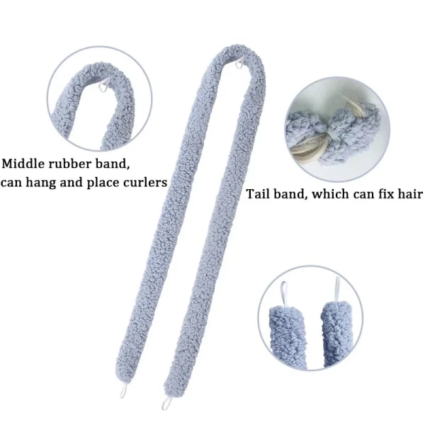 New Long Heatless Hair Curler Sleeping Soft Wave Formers Curling Rod Headband Curls Beauty Lazy Hair Roller DIY Hairstyle Tool