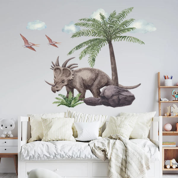 Dinosaur Wall Decal  For Boy Room Decor Dinosaur Home Decor Stickers Wall Art Kids Wall Sticker Decoration Stickers