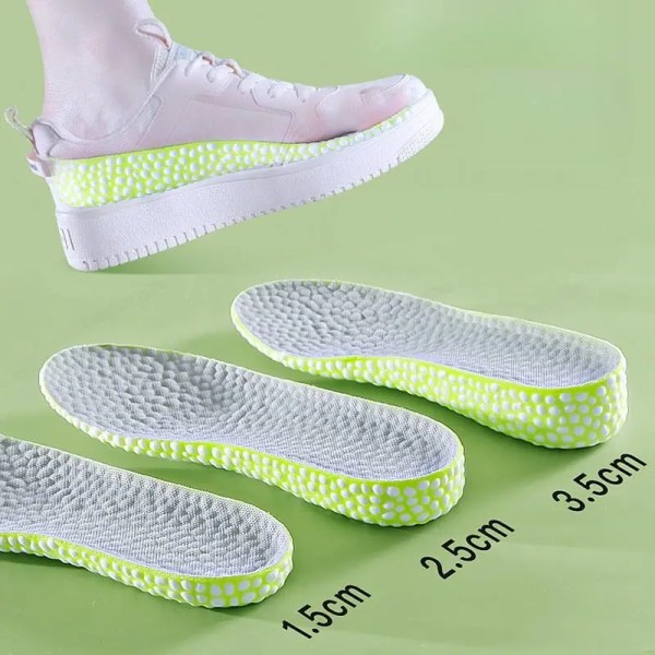1.5-3.5cm Height Increase Templates Shoes Insole for Men Women Comfortable Soft Running Sport Insoles for Feet Growing Shoe Sole