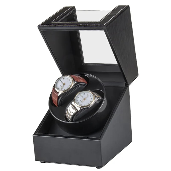 2 Watch Winders For Automatic Watches Usb Power Used Globally Mute Mabuchi Motor Mechanical Watch Rotate Stand Box Carbon Fiber