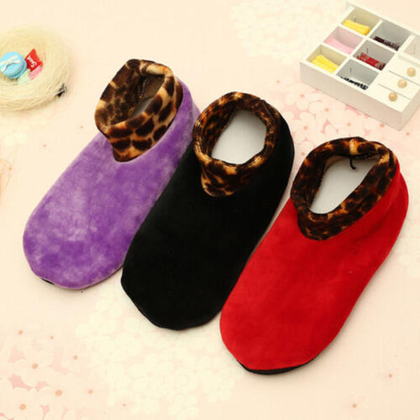 Unisex Mens Winter Warm Soft Fleece Thick Bed Sock Non Slip Slipper Floor Socks