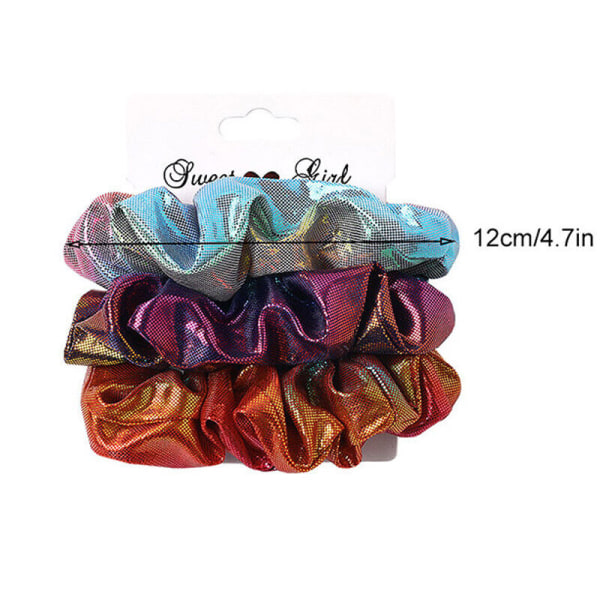 6Pcs Velvet Hair Scrunchies Elastic Solid Color Hair Rope Hair Ring Ponytail