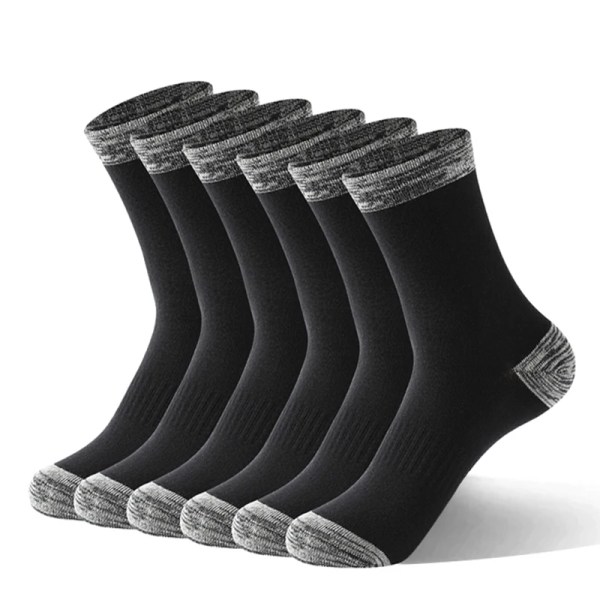 5 Pairs/Lot Men Socks Autumn Winter High Quality Casual Running Black Sports Hiking Socks Male Long Socks Comfortable Size 38-44