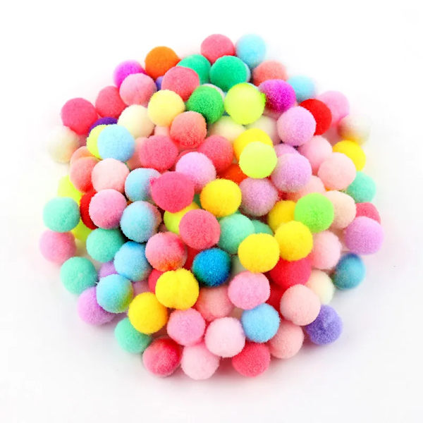 8/10/15/20/25/30mm Mini Fluffy Soft Pom Poms Pompoms Ball Handmade Kids Toys Wedding Christmas Decor DIY Sewing Craft Supplies