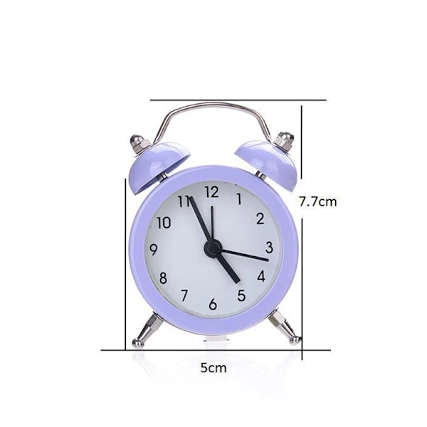 New 50mm Electronic Small Alarm Clock 2023 Creative Rabbit Ears Cute Mini Metal Alarma Despertador Table Watch Desk Clock