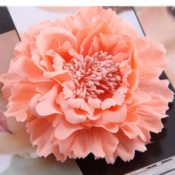 Women Hair Accessories  Clip Fabric Multicolour Big Flower Brooch Fashion  Pin For Bag Sunhat  Daily Decoration