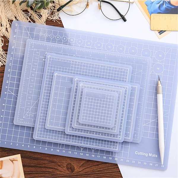PVC Cutting Mat Patchwork Cut Pad Tools Durable Multi-Size Durable DIY Handmade Self-healing Plate Carving Art Tool Cricut Tools
