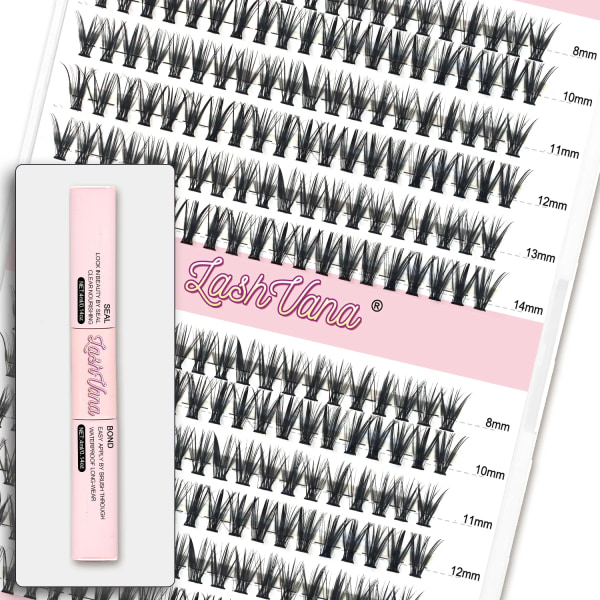 Eyelashes 240 PCS Clusters Lash Bond and Seal Makeup tools DIY Lashes Extension kit for gluing  Lashes Gluing Glue  Accessories