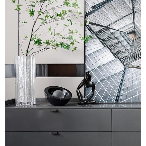 Mini Thinker Sculpture Ornaments Resin Black Modern Abstract Sculptures Desktop Decorations for Home Living Room Office,8.5*12.5cm