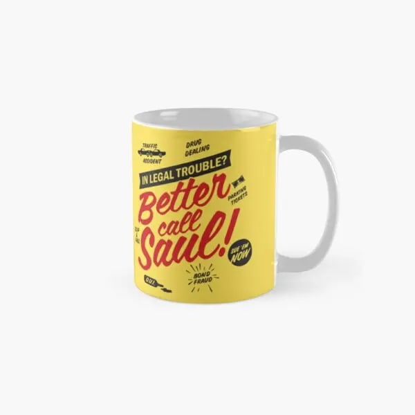 Better Call Saul Classic  Mug Drinkware Design Picture Coffee Cup Image Gifts Handle Round Tea Simple Printed Photo