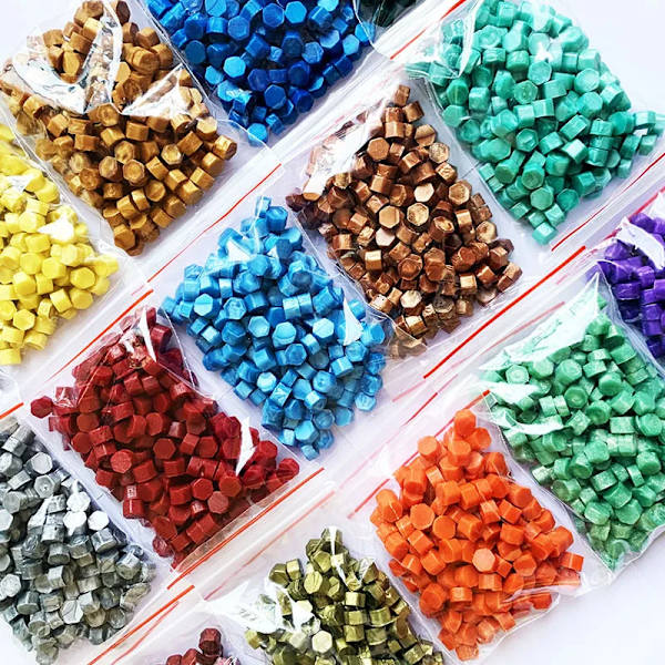 105PCS Stamp Envelope Sealing Wax DIY Process Stamp Wedding Invitation Wax Sealing Wax Granules
