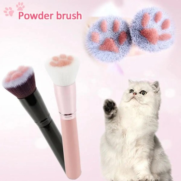 Women Cat Claw Paw Makeup Brushes Cute Foundation Brush Long Lasting Concealer Blush Tool