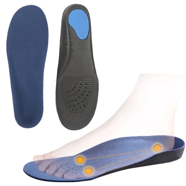 Sports Orthopedic Insole Flat Foot Orthopedic Arch Support Insoles Men and Women Shoe Pad EVA Sports Insert Sneaker Cushion Sole