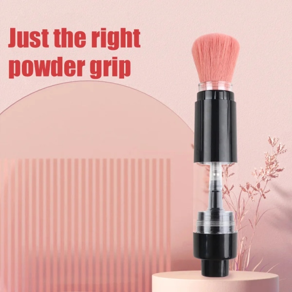 Refillable Powder Brush Makeup Artificial Fiber Cosmetic Powder Brushes Foundation Blush Tool Large Dispenser Dense Soft Bristle