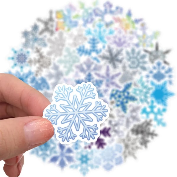 50pcs Snow Stickers For Stationery Laptop Adesivos Scrapbooking Material Sticker Craft Supplies Vintage Christmas Stickers